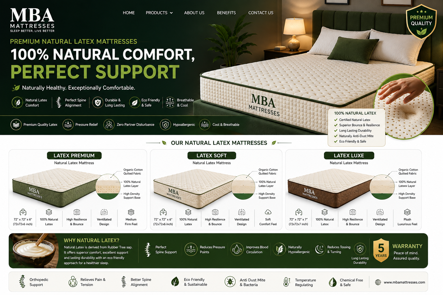 Natural Latex Mattress